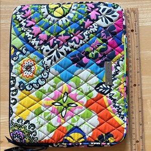 Vera Bradley Quilted Tablet Sleeve in Bright Retired “Rio” pattern